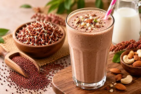 Sprouted Ragi choco Milk shake